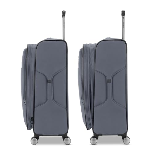 Samsonite Ascella 3.0 Softside Expandable Luggage with Spinner Wheels, 3-Piece Set (20/25/28), State/Black