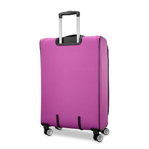 American Tourister 4 KIX 3.0 Checked-Medium 24-Inch Spinner, Hyper Violet