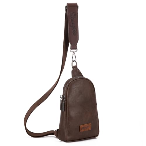 Wrangler Small Crossbody Sling Bag for Women Cross Body Purse Chest Bags for Travel