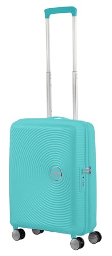 American Tourister Soundbox, Blue (Poolside Blue), Spinner S EXP (55 cm - 35.5/41 L), Soundbox