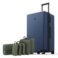 LEVEL8 Luminous 28 Inch Navy Luggage with 6 Set Packing Cubes