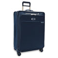 Briggs & Riley Essential 22" Carry On Expandable Spinner - Luggage for Travel, Suitcases with Wheels, Softside Rolling Bag for Men & Women, Self-Repairing Zipper - Baseline Collection, Navy