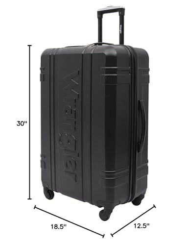 Wrangler Venture Luggage and Travel Set, Black, 7-Piece Set