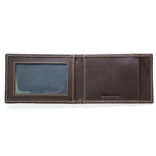 Timberland Men's Slim Leather Minimalist Front Pocket Credit Card Holder Wallet,Brown (Money Clip) 2, One Size