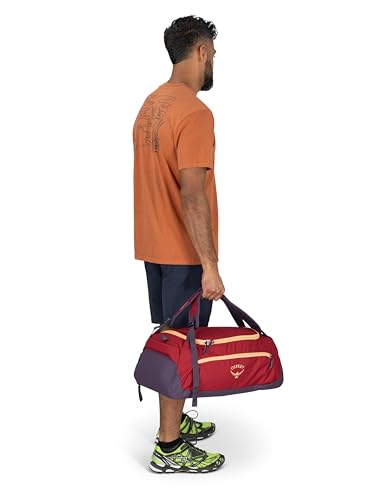 Osprey Daylite 60L Duffel Backpack - Convertible Everyday Duffel Bag for Gym, Commute, and Travel, Tumbleweed Yellow/Tunnel Vision