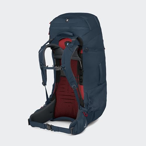 Osprey Farpoint Trek 75L Men's Travel Backpack, Muted Space Blue