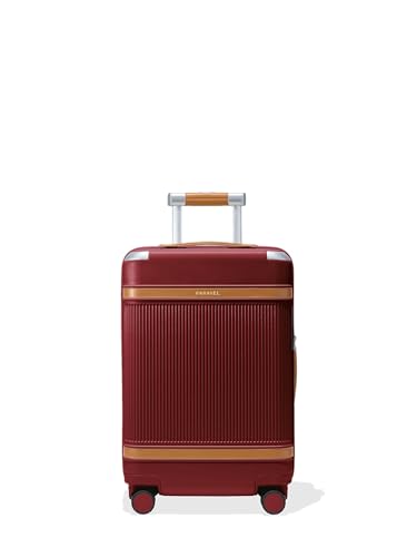 Paravel Aviator Luggage | Carbon-Neutral Travel Suitcase from Recycled Materials| Durable Luggage with Wheels | Boxcar Red