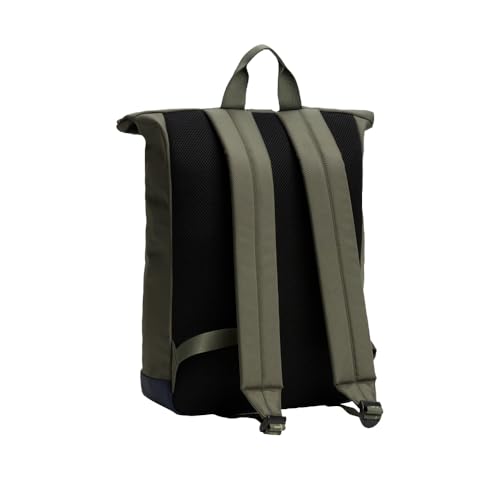 Tommy Jeans Mens Essential Daily Rolltop Backpack, Pewter Green