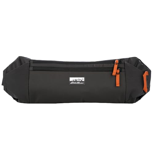 Eddie Bauer 5L Transit Sling Bag with Adjustable Waistband, Carbon Black