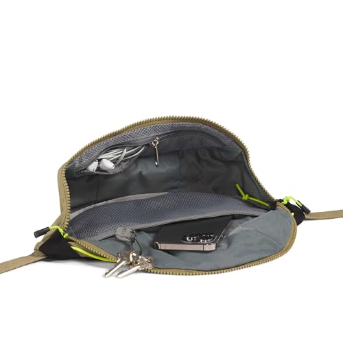 THE NORTH FACE Terra Lumbar Hiking Hip Pack - 3 Liter Storage Belt Bag, Water Repellent Finish, Adjustable Strap, Cedar/TNF Black/Fizz Lime, One Size