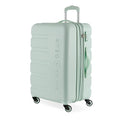 SwissGear 7366 Signature Hardside Expandable Luggage with Spinner Wheels, TSA Lock, Clearly Aqua, Checked-Medium 23-Inch