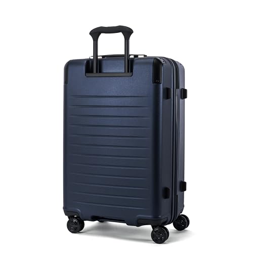 Travelpro Platinum Elite Hardside Expandable Spinner Wheel Luggage TSA Lock Hard Shell Polycarbonate Suitcase, Aviator Navy, Checked-Medium 25-Inch