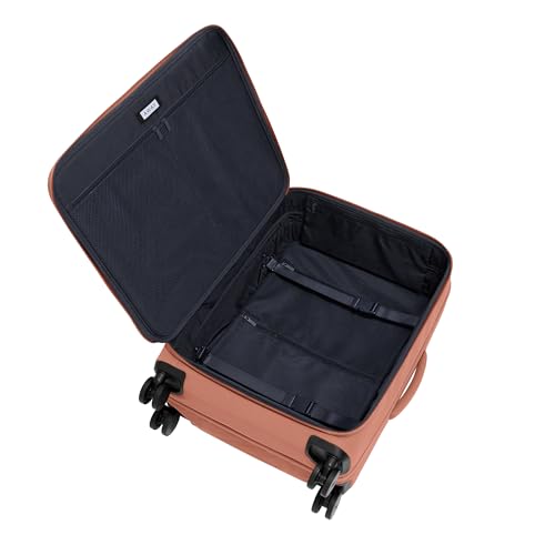 Away Softside Medium Checked Suitcase, 26 Inch Expandable Luggage For Men & Women, Durable Nylon Exterior, TSA Approved Lock, Ideal For Trips 1-2 Weeks, Clay Pink