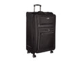 Kenneth Cole REACTION Rugged Roamer Lightweight Softside Expandable 8-Wheel Spinner Luggage, Black, 28-Inch Checked