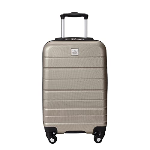 Skyway Epic 2.0 Hardside Lightweight and Durable ABS Shell Luggage, Spacious with Dual Spinning Wheels, Comfort Grip and Expandable, Men and Women