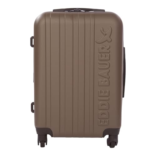 Eddie Bauer Flatiron Carry-On 22" Luggage | Hardside | Spinner Wheels | Expandable | Lightweight | Travel Essentials - Dark Fatigue