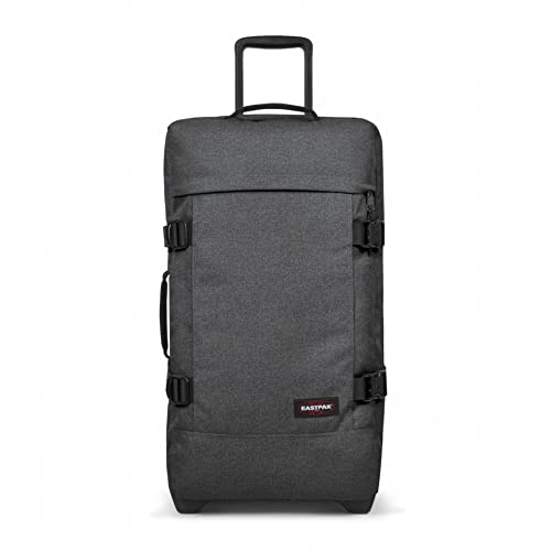 Eastpak Tranverz M – 78L Large Wheeled Luggage with Dual Compartments, TSA Lock, Compression Straps & Smooth-Wheeling System, Black Denim
