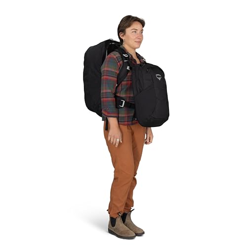 Osprey Fairview 55L Women's Travel Backpack - Carry On Bag with Personal Item Sized Detachable Daypack, Cascade Blue-Torrent Blue