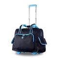 Olympia U.S.A. Deluxe Lightweight Rolling Overnighter Case Overnight Laptop Bag Weekender Travel Carry-On Suitcase Luggage with Wheels and Adjustable Push-Down Handle