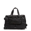 Vera Bradley Women's Recycled Ripstop Foldable Rolling Duffel Bag, Black, One Size