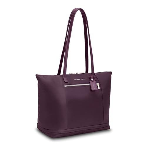 Briggs & Riley Traveler Tote Bag, Plum, Expandable Tote Bag, Rhapsody Expandable Tote