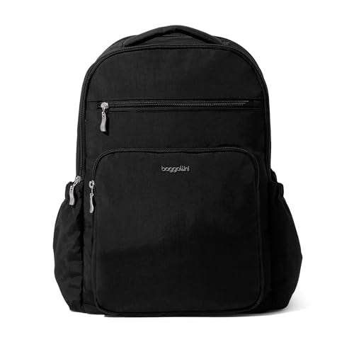 Baggallini Haven 16" Laptop Backpack, RFID, Water Resistant, Luggage Sleeve for Work, Commute & Travel