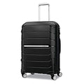 Samsonite Freeform 24-Inch Medium Luggage with Dual 360° Spinner Wheels - Checked Suitcase - TSA Lock, Airline-Approved - Durable Polypropylene Expandable Hardshell for Lightweight Travel - Black