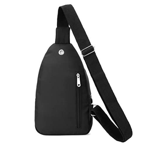 Banelu Small Sling Backpack Crossbody Bags for Women Men, Small Sling Bag Cross Body Bag Fanny Packs Crossbody Purses - Black