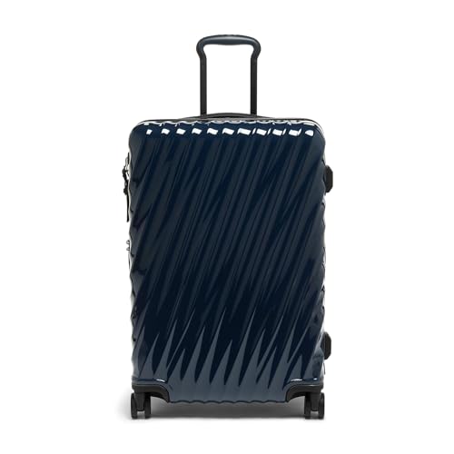 TUMI - 19 Degree Medium Expandable Checked Packing Case - 4-Wheeled Luggage - Hard Shell Suitcase - 26.0" X 17.5" X 10.0" - Navy
