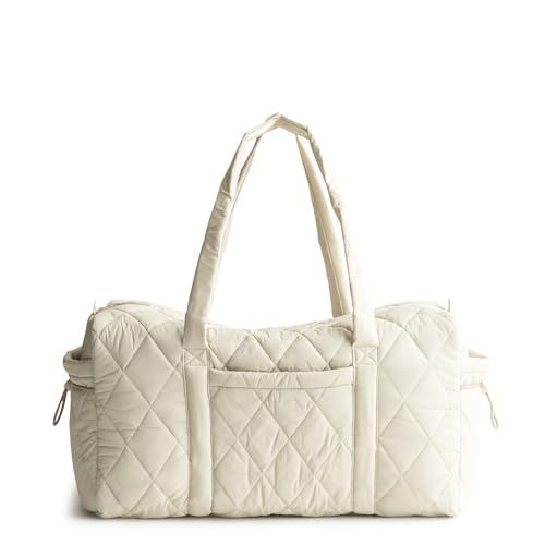 Vera Bradley Women's Featherweight Large Original Duffel Travel Bag, Pumice Stone, One Size