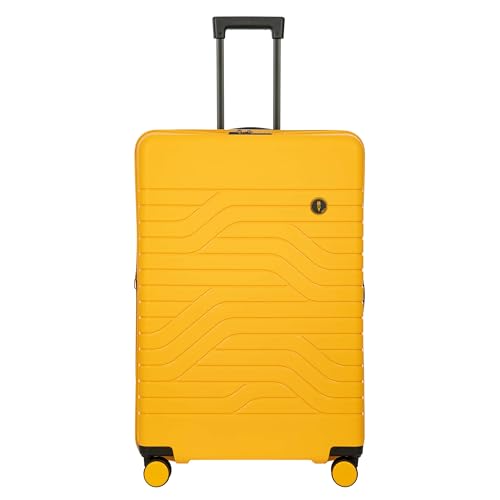 Bric's B|Y Ulisse Set of 2 Luggages with Spinner Wheels – Carry-On Airline Approved and Checked Expandable Lightweighted Hard Shell Suitcases, TSA Combination Lock - 21 Inch & 30 Inch, Mango