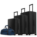 LEVEL8 Luminous Luggage Sets 3 Piece with Water Resistant Travel Duffle Bag, (20/24/28)