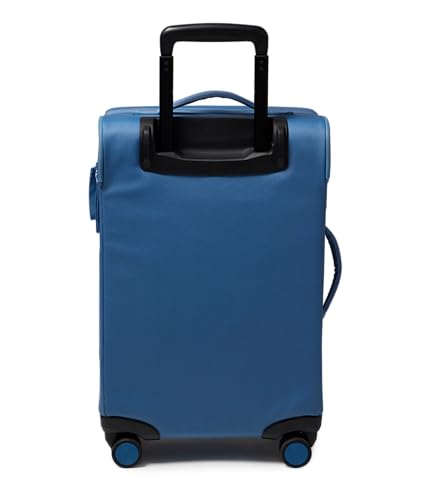 JanSport Good Latitude Carry On Spinner Suitcase - 42L Water Resistant Travel Luggage with 16 Inch Laptop Sleeve - Durable Lightweight Rolling Hardside Softside Carry-on Bag, Elemental Blue