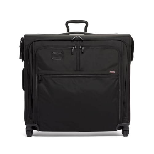 TUMI - Alpha Extended Trip 4 Wheeled Garment Bag - 4-Wheeled Clothing Bag for Hanging Suits, Dresses & Coats - With TSA Lock - Black