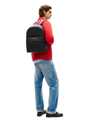 Tommy Hilfiger Men's Foundation Backpack, BLACK One Size