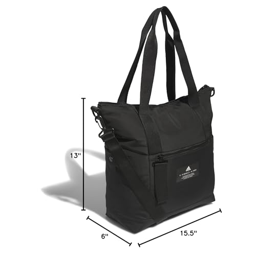 adidas All Me Tote Bag – Everyday Carryall with Crossbody Strap, Black/2, OSFA