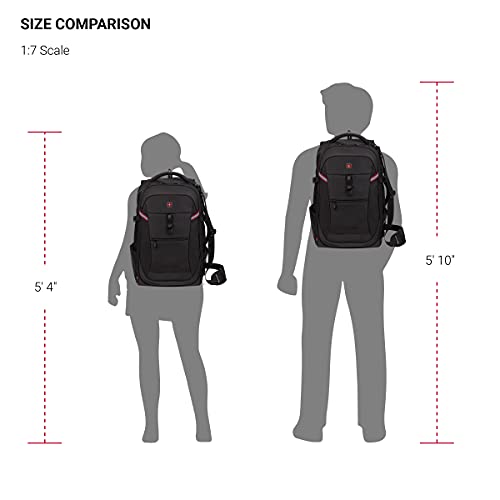 SwissGear 3766 Extra Large 48L Travel Backpack with USB Charging Port, Built-in RFID, Fits 16 Inch Laptop