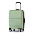 KYME Carry On Luggage 22x14x9 Airline Approved,Hardshell Carry On Suitcase With Tsa Lock,Small Suitcases with Wheels,Travel Luggage for Men Women,Expandable Carry-On 20 Inch,Lt Green