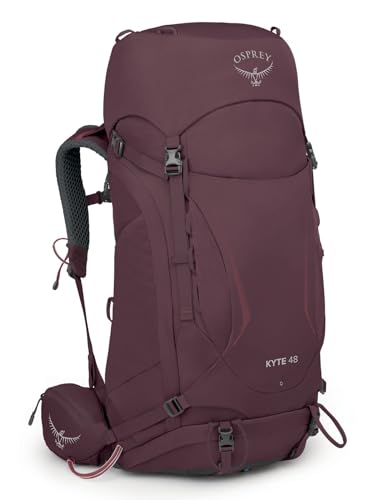 Osprey Kyte 48L Women's Backpacking Backpack with Hipbelt, Elderberry Purple, WM/L