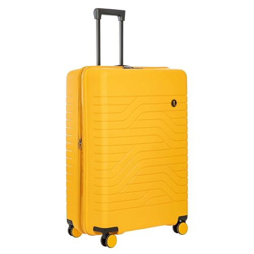 Bric's B|Y Ulisse Set of 2 Luggages with Spinner Wheels – Carry-On Airline Approved and Checked Expandable Lightweighted Hard Shell Suitcases, TSA Combination Lock - 21 Inch & 30 Inch, Mango