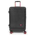 EASTPAK Resist'R Zip L – 90L Hardshell Suitcase with Dual Compartments, TSA Lock, Silent 360° Spinner Wheels & Water-Resistant Design, Black