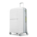 Samsonite Freeform 28-Inch Large Luggage with Dual 360° Spinner Wheels - Checked Suitcase - TSA Lock, Airline-Approved - Lightweight Durable Polypropylene Expandable Hardshell - White/Grey