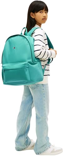 Tommy Hilfiger Unisex Children's Th Essential Backpack Ka0ka00017 Backpacks, Bahama Green, One Size