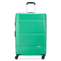 United Colors of Benetton Now! Hardside Luggage with Spinner Wheels, Green, Checked-Large 27 Inch