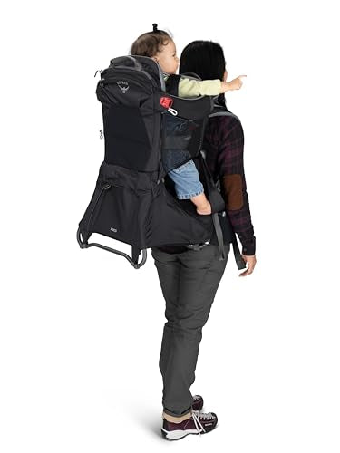 Osprey Poco Child Carrier Backpack - Adjustabel Travel Baby Carrier with Sunshade - Comfortable Hiking Carrief for Toddlers, Koseret Green