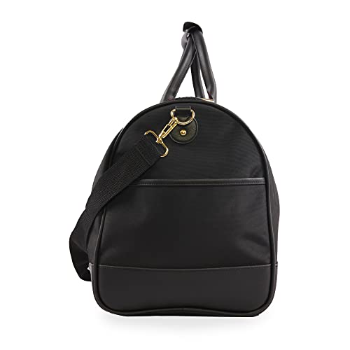 bebe Women's Whitney Duffel Bag, Black Gold