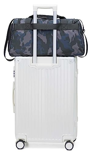 Harley-Davidson Crinkle Bar & Shield Nylon Duffel Bag w/Side Shoe Pocket - Camo