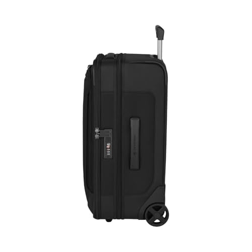 Victorinox Werks Traveler 7.0, 2-Wheel Frequent Flyer Carry-On, 2-Wheel Softside Expandable Cabin Case, Black