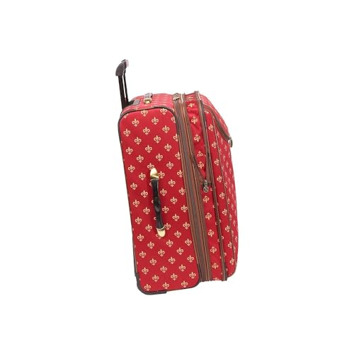 HomeStock Vintage Luggage Set 4 Piece - Antique Style Suitcase, Rolling Carry On, Doctor Bag, Cosmetic Case
