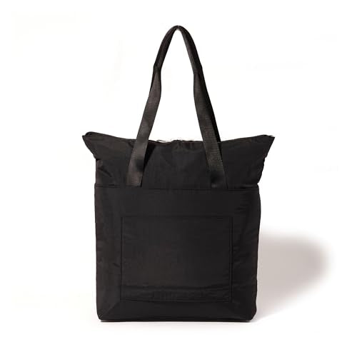 Baggallini Swift Tote Bag for Women - Lightweight 12x16" Nylon Zipped Travel Carry On Bag w/Luggage Sleeve